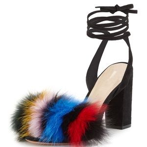 Loeffler Randall fur heels